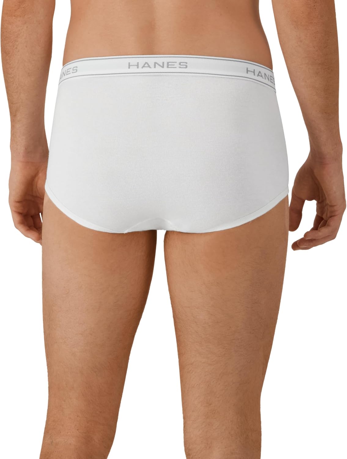 Detalle de Hanes Men's Underwear Brief Pack: Full Rise Cotton Briefs, Moisture-Wicking, White – 12-Pack