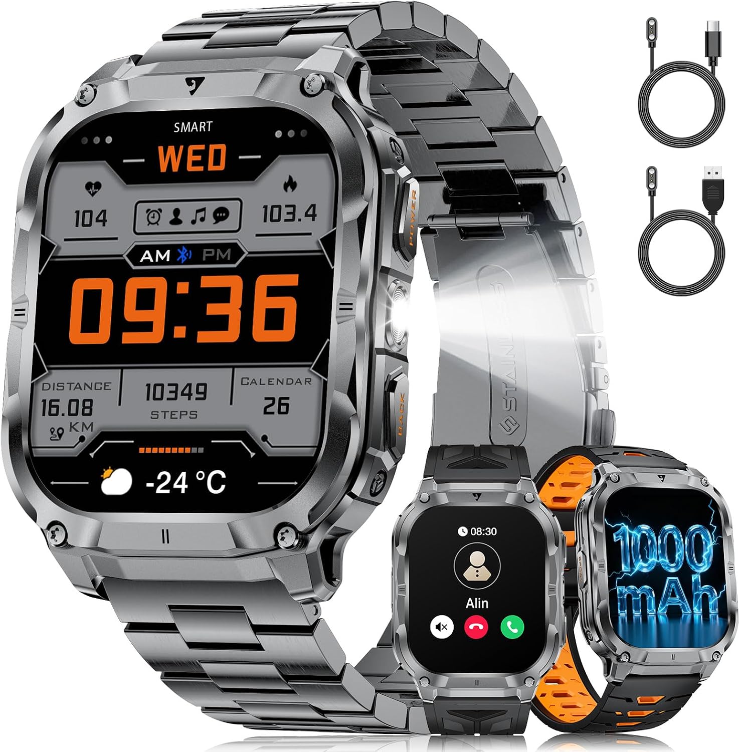 Detalle de LIGE Montre connectée 2,0" Homme