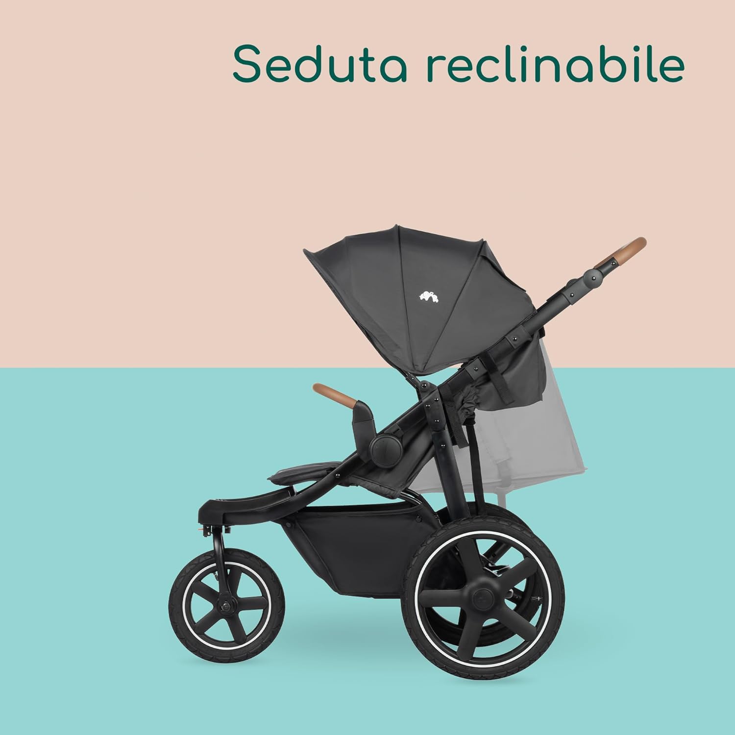 Thumbnail 6 de Bebeconfort Cloudy – Passeggino 3 Ruote con Ruote Grandi, reclinabile e pieghevole, 0–4 anni, Mineral Graphite