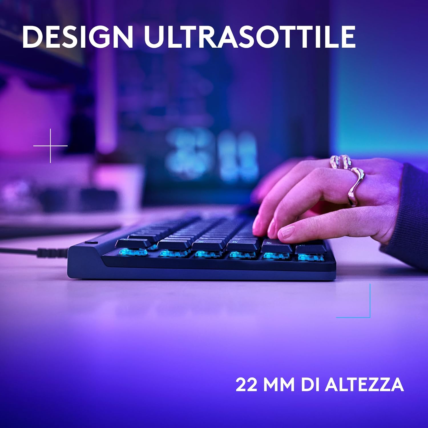 Thumbnail 3 de Logitech G515 TKL tastiera gaming cablata TKL profilo ribassato, RGB personalizzabile e switch Tactile