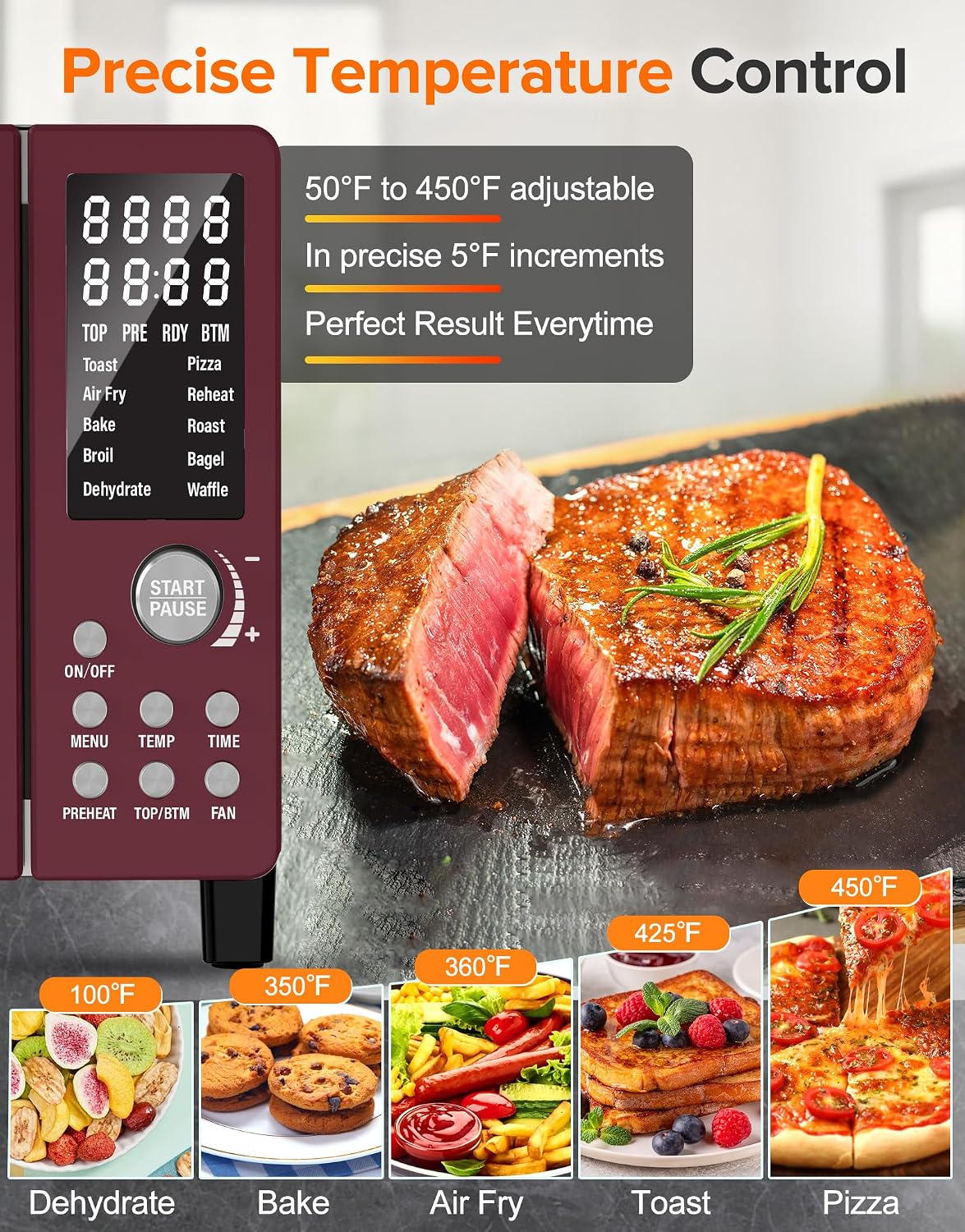Detalle 2 de Nuwave Bravo Pro Smart Air Fryer 21 qt