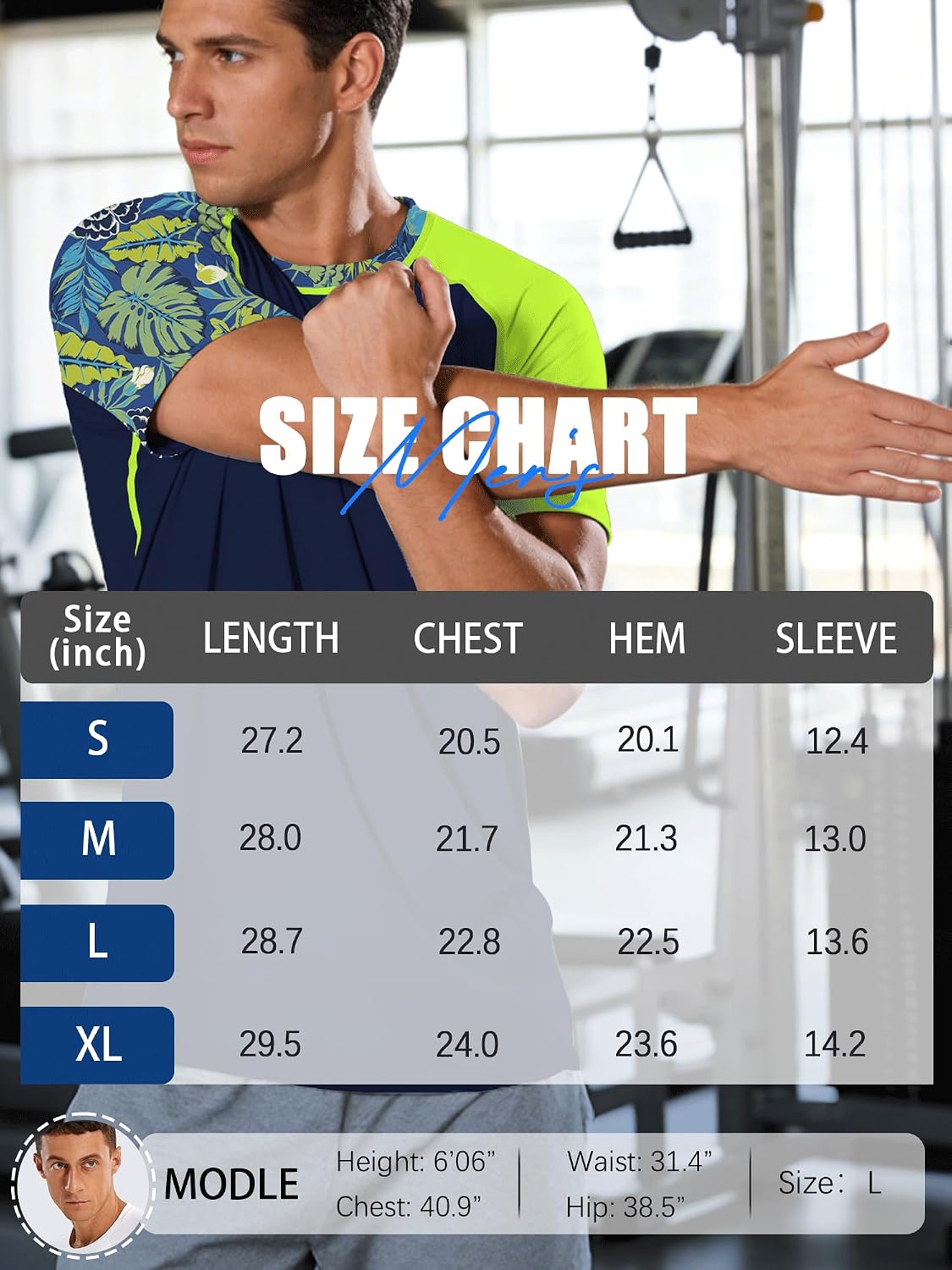 Thumbnail 6 de Men's UPF 50+ Rash Guard Short Sleeve T-Shirt – Quick Dry UV Swim Top for Surfing, Swimming & Gym