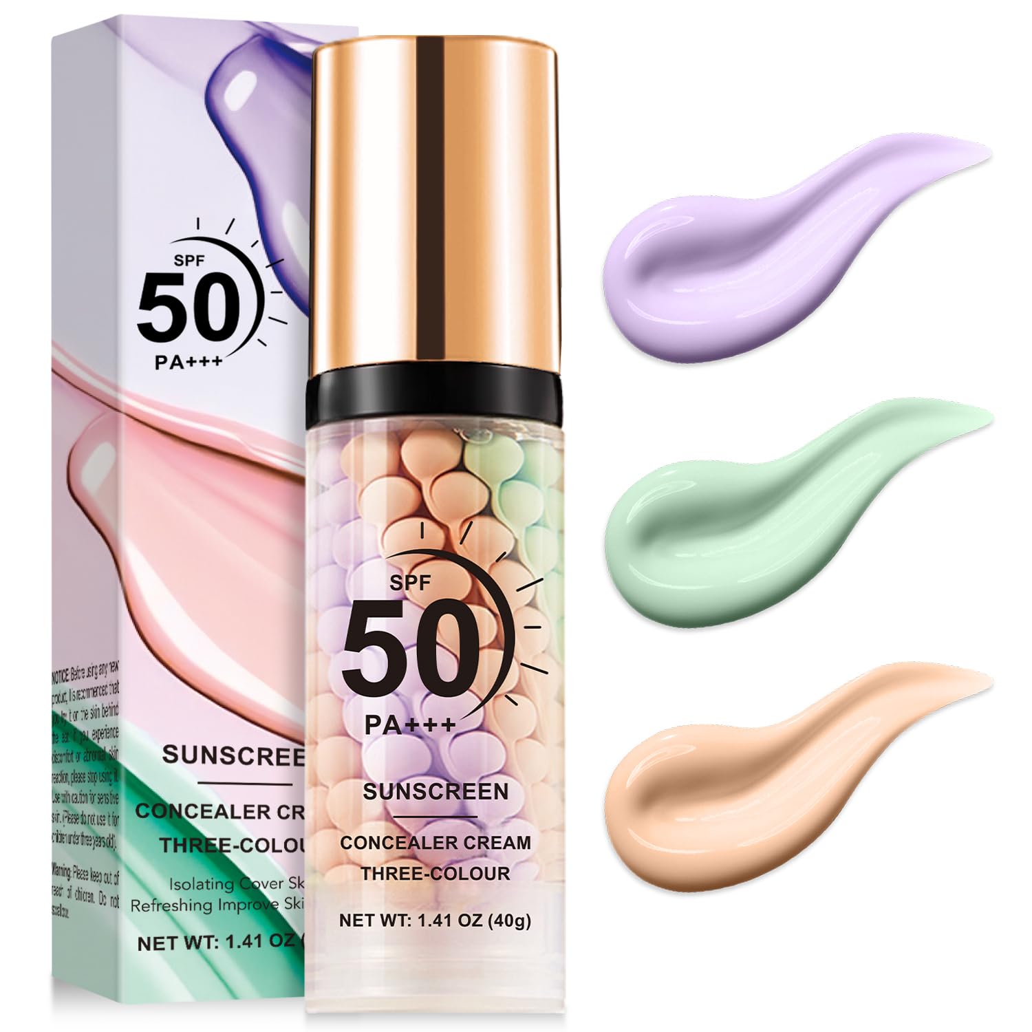 Detalle de 3 in 1 Color Correcting Serum SPF 50 PA+++ Primer for Face Before Makeup (Oil Control & Moisturizing)