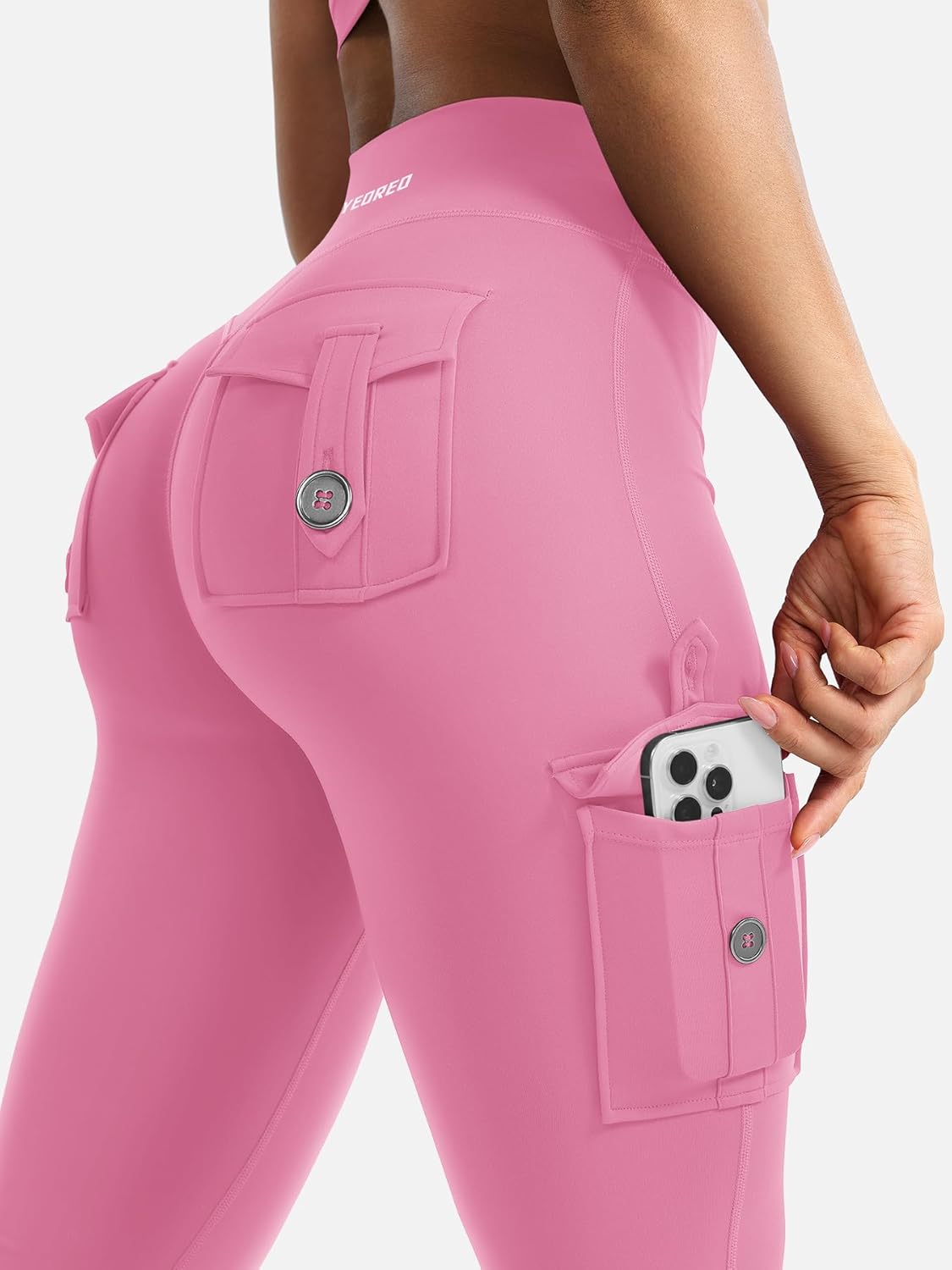 Thumbnail 2 de YEOREO CoreFlex Damen Flare Leggings mit 4 verdeckten Taschen & Scrunch-Design – High Waist, blickdicht, nahtloser Look