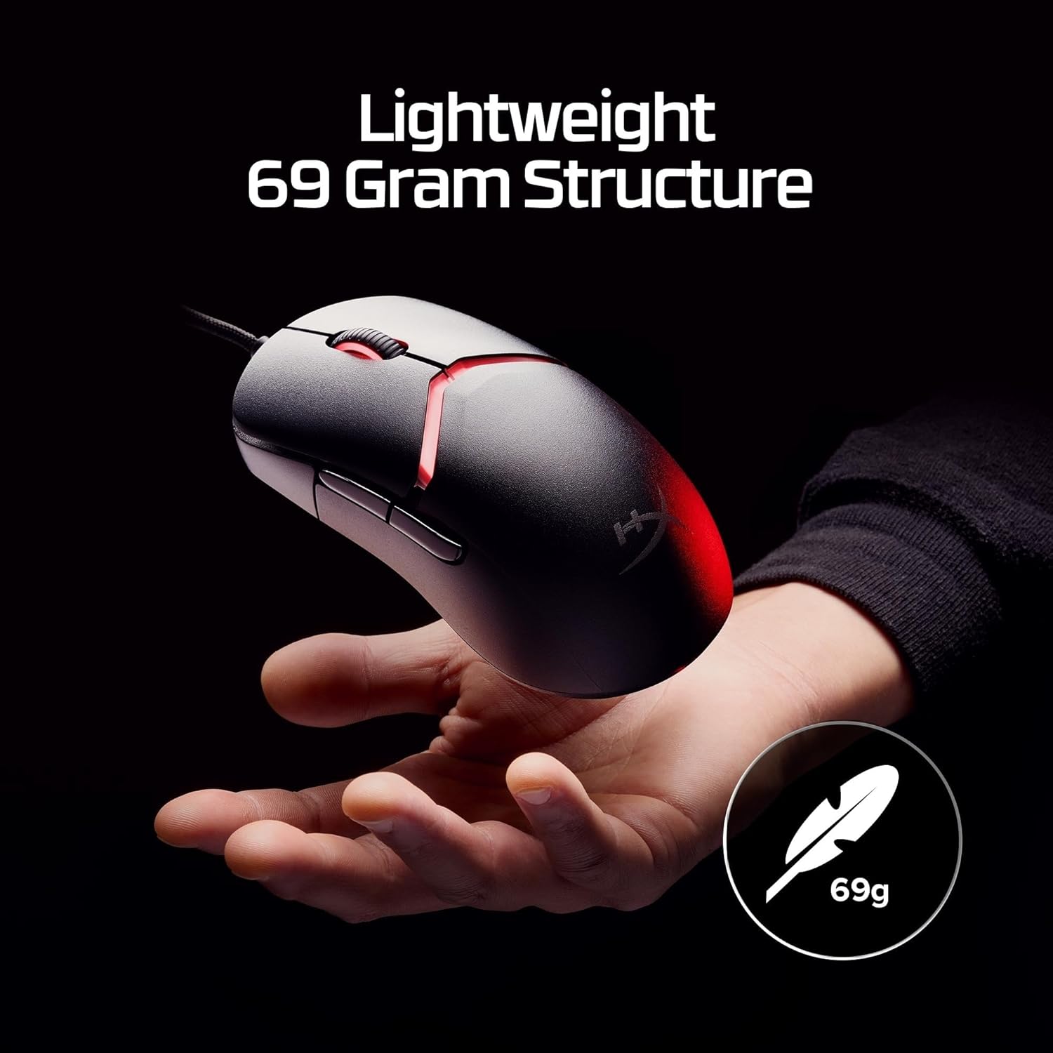 Thumbnail 3 de HyperX Pulsefire Saga: mouse da gaming modulare con polling rate 8K e sensore HyperX 26K