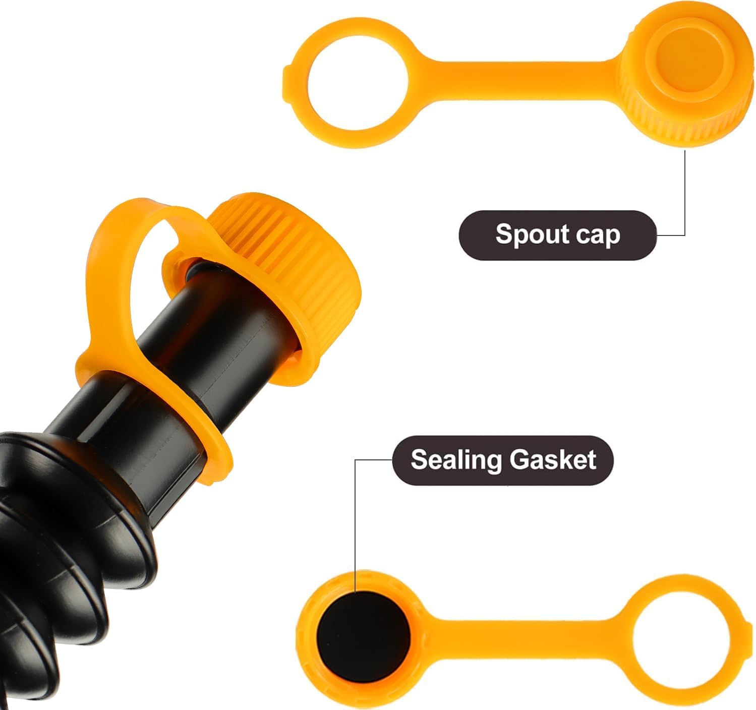 Thumbnail 2 de Qilinba Gas Can Spout Replacement 3 Kits: Upgraded Fuel Tank Spout with Flexible Nozzle
