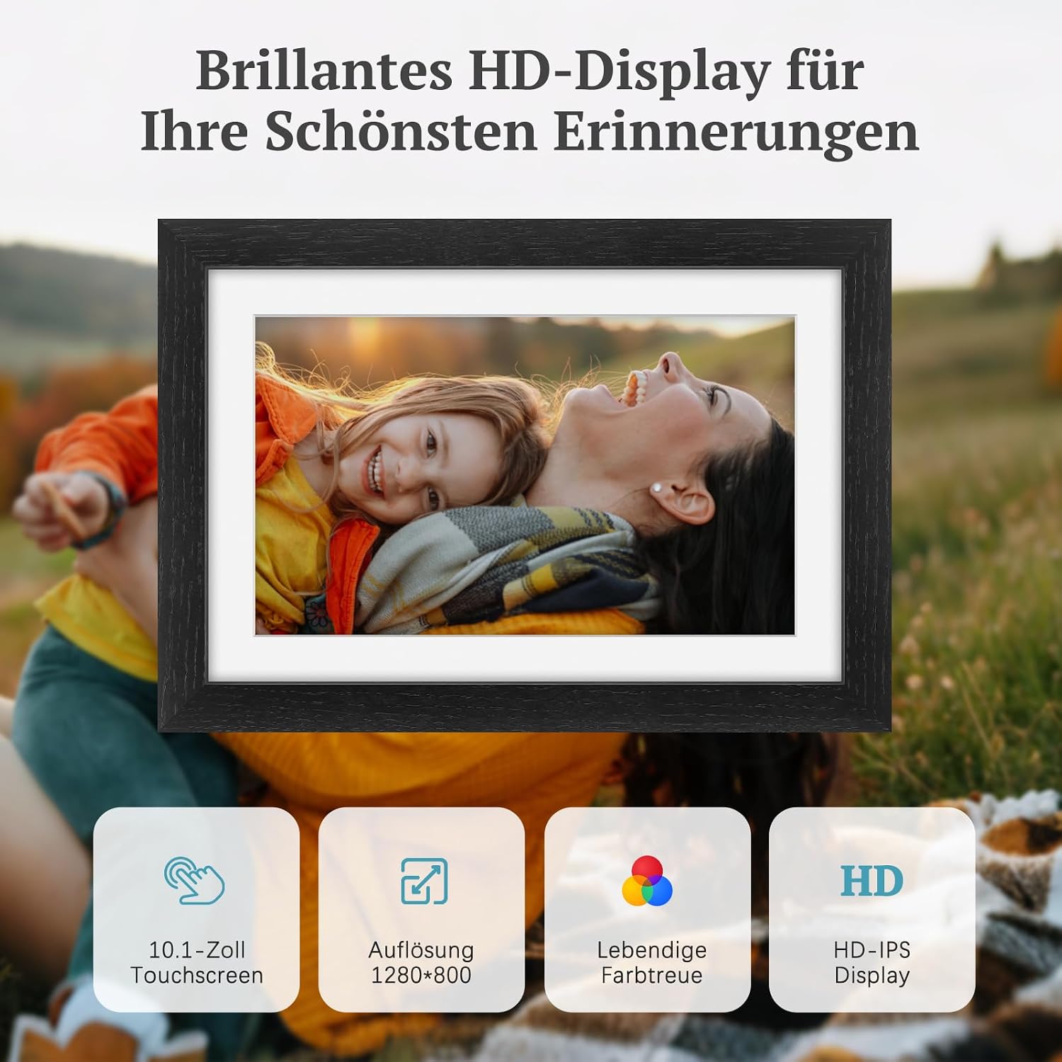 Detalle 1 de Digitaler Bilderrahmen WLAN 10,1 Zoll