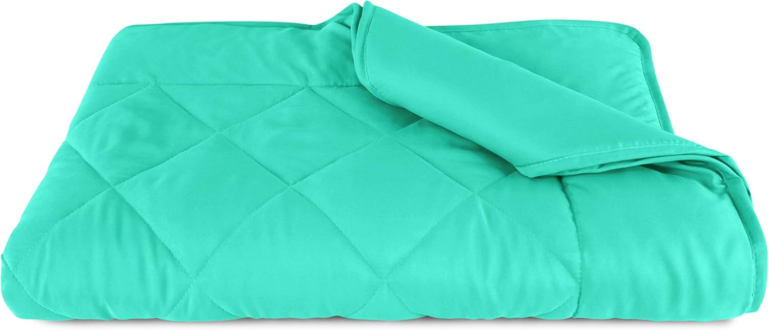 Thumbnail 6 de Npluseins Couette légère été 135 × 200 – Couverture d'été turquoise, idéale pour camping, jardin et invités