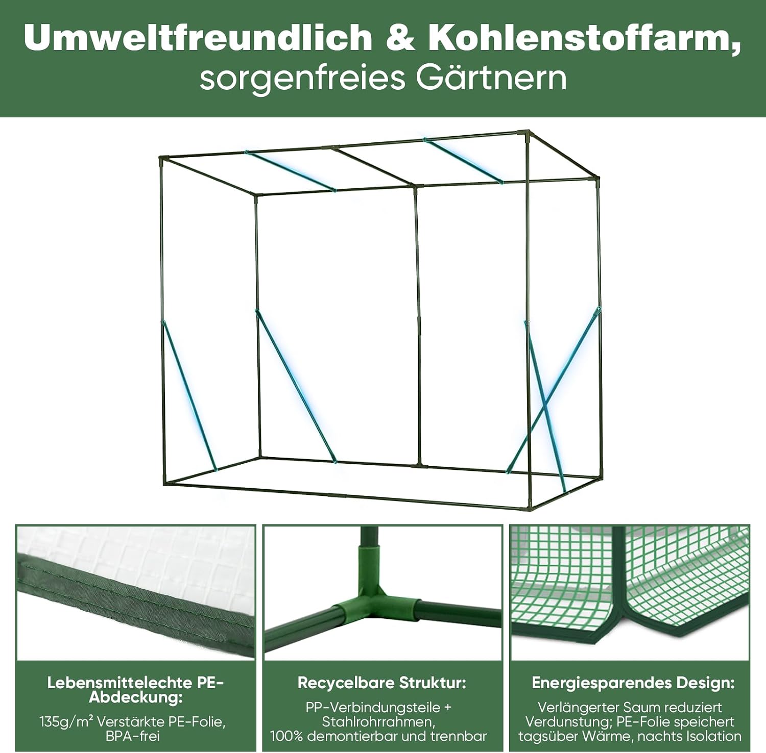 Thumbnail 5 de Sekey Gewächshaus 200x170x77 cm