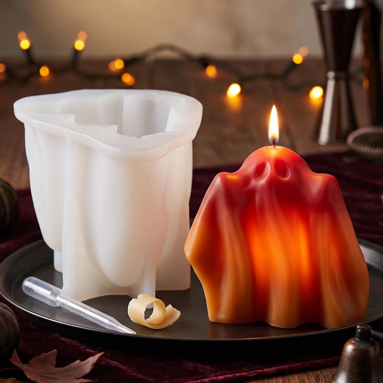 Detalle 1 de XIAOSHUI Ghost Candle Silicone Mold
