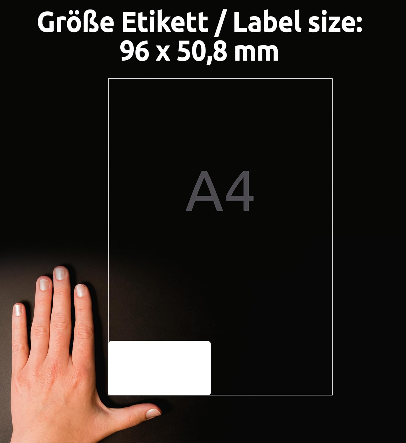 Thumbnail 3 de AVERY Zweckform L4744REV-25 Universal Etiketten 96x50,8 mm – 30 Blatt, wiederablösbar, bedruckbar, FSC
