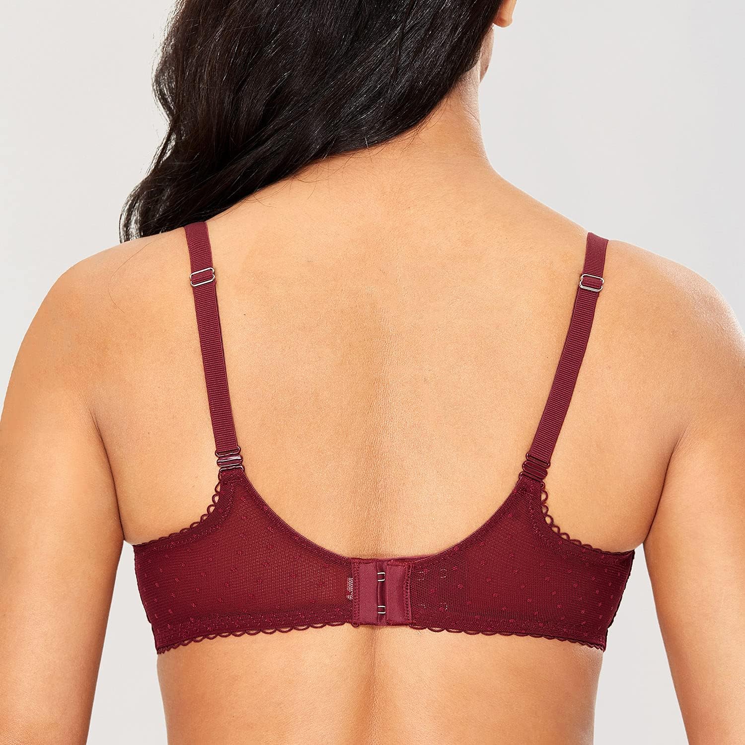 Detalle de Soutien-gorge transparent DOBREVA Femme à armatures, bonnets effet push-up et bretelles convertibles