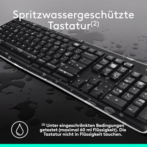 Detalle de Logitech MK270 Kabelloses Set mit Tastatur und Maus für Windows