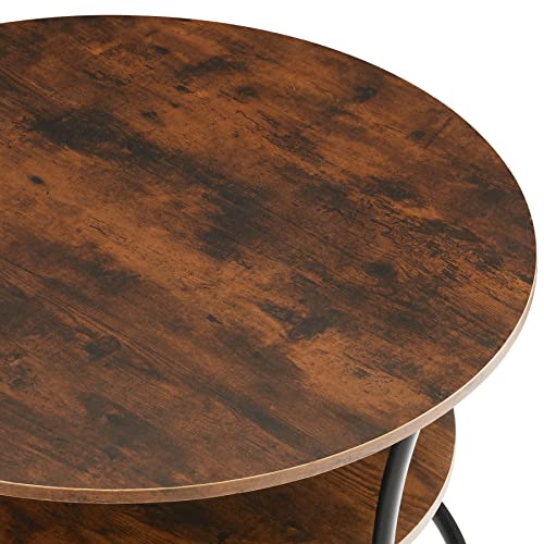 Thumbnail 7 de TecTake® Mesa Auxiliar Industrial en Madera Oscura