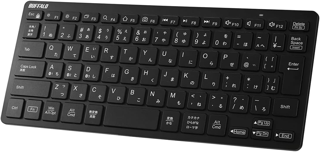 Detalle de バッファロー BSKBB345BK Bluetooth 5.0対応コンパクトキーボード 3台切替・パンタグラフ式