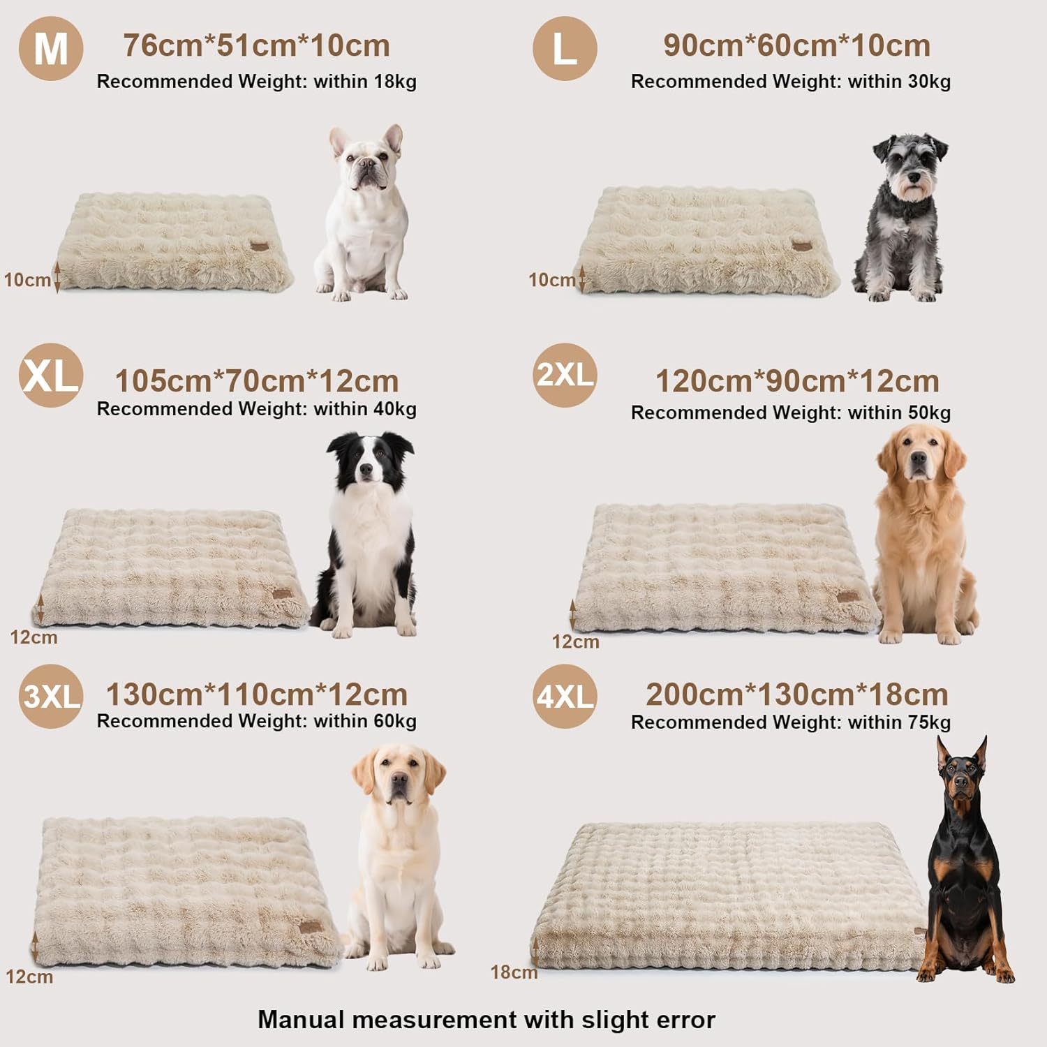 Thumbnail 6 de BingoPaw Dog Bed Medium 76x51x10 cm