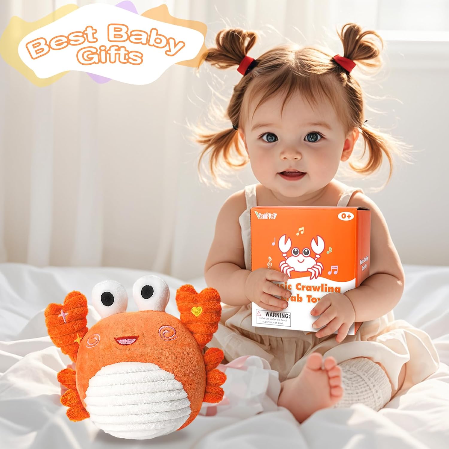 Thumbnail 5 de Vanplay Crawling Crab Toy — Sensory Plush for Babies 6–12 Months