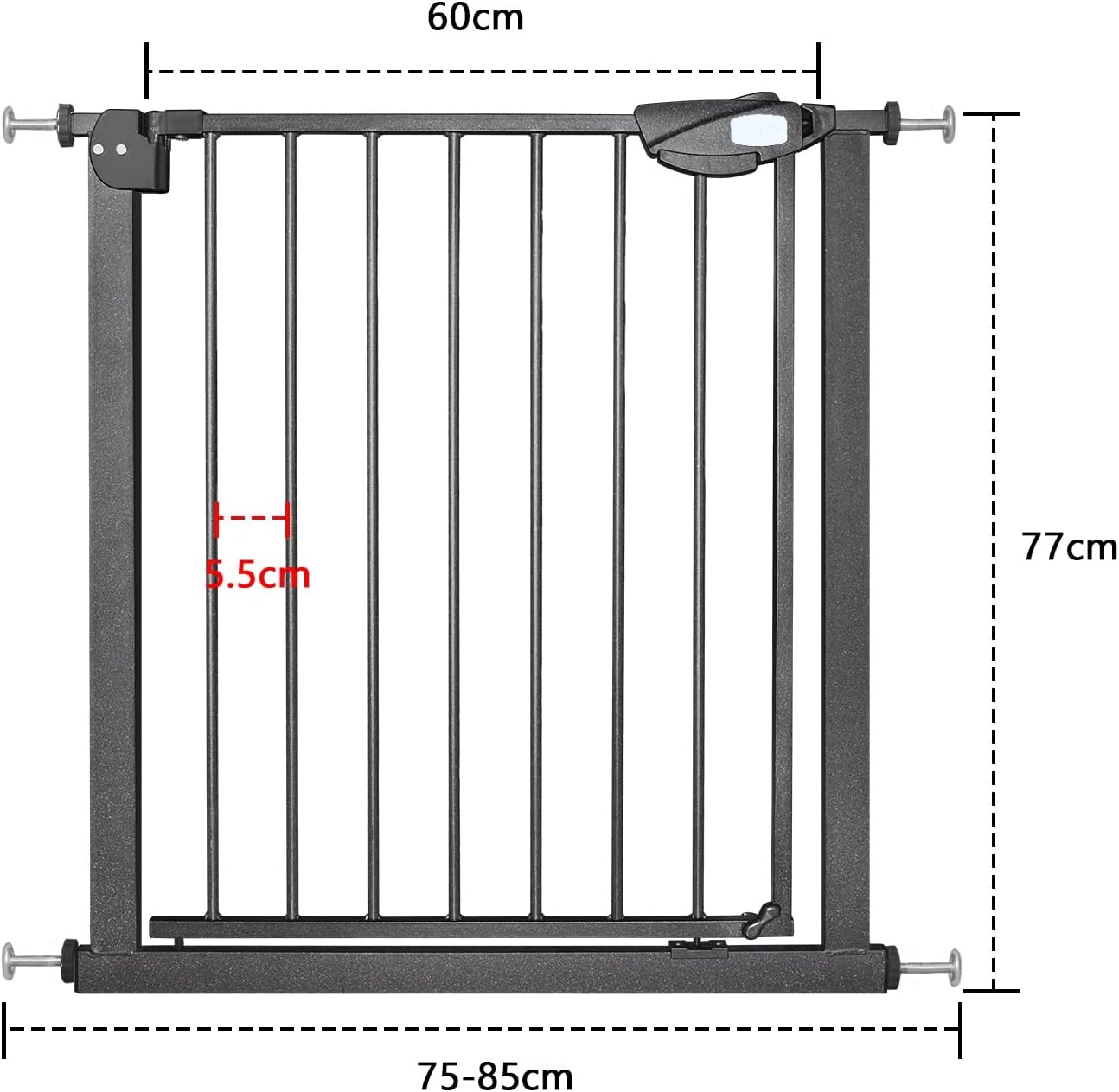 Thumbnail 1 de Froadp Cancelletto di Sicurezza per Bambini e Animali – Cancello per Porte e Scale (85-95 cm)