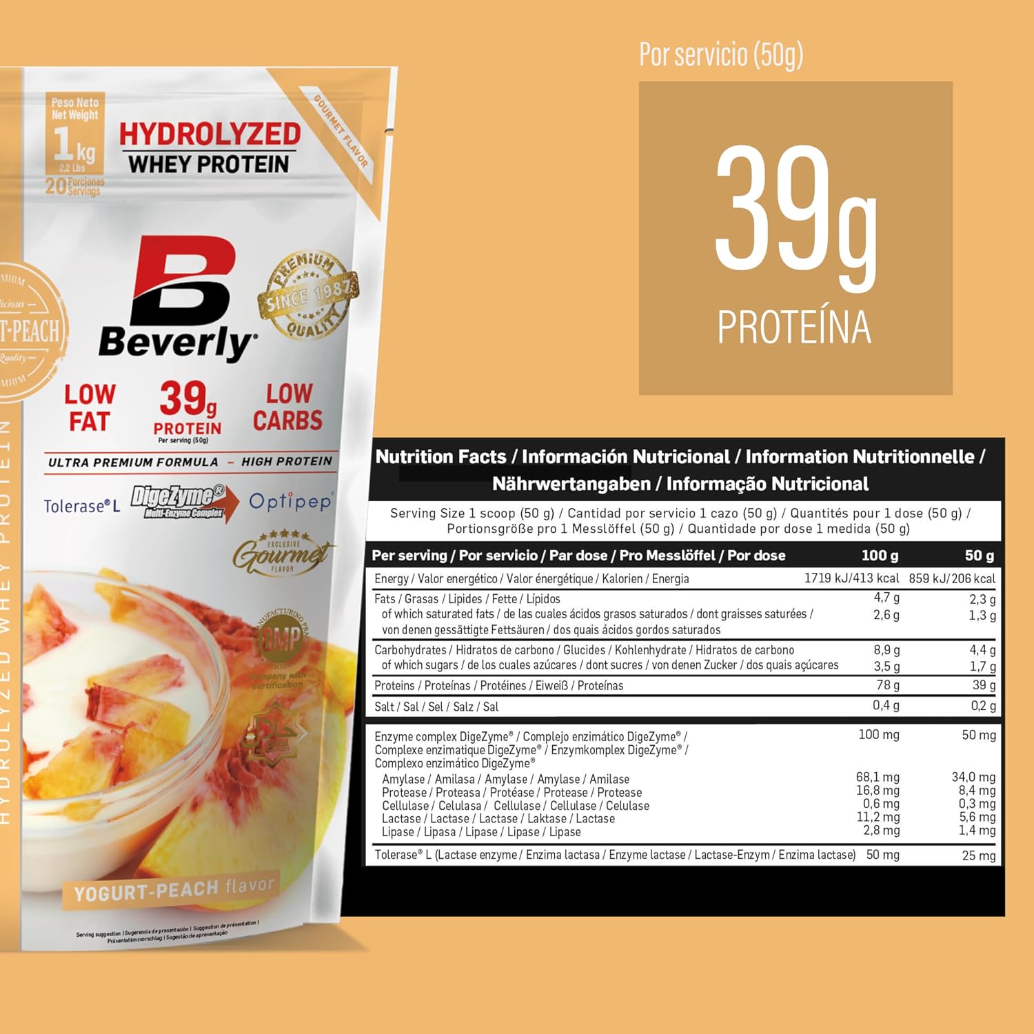 Detalle 2 de Beverly ZERO DELICATESSE Proteína Hidrolizada Whey 85% 🥛