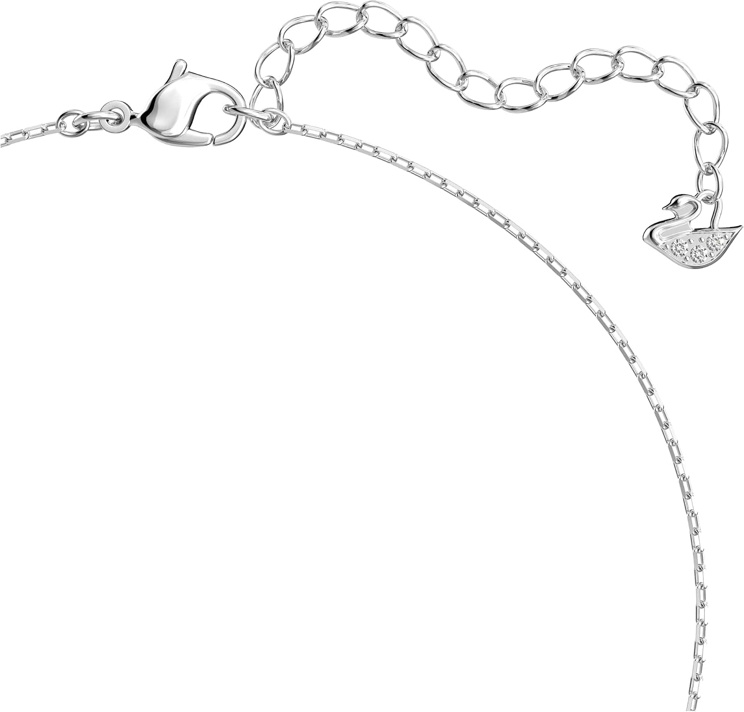 Detalle de Swarovski Attract Soul Necklace with Pink and Clear Crystals, Rhodium-Tone Finish