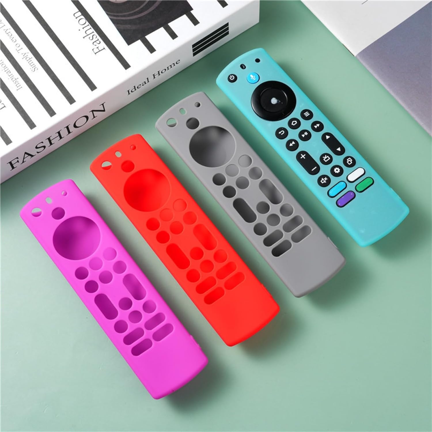 Thumbnail 4 de Avtbeisty Silicone Remote Cover for 4K Max/Toshiba/Insignia/Pioneer/Omni QLED Voice Remote (Red) with Lanyard