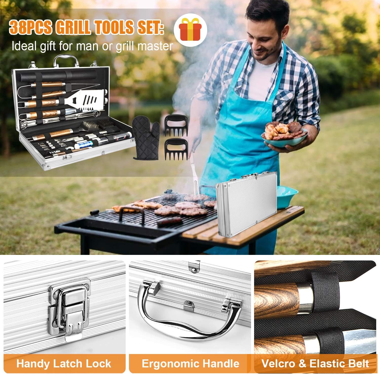 Detalle 2 de Cifaisi BBQ Tool Set 38-Piece