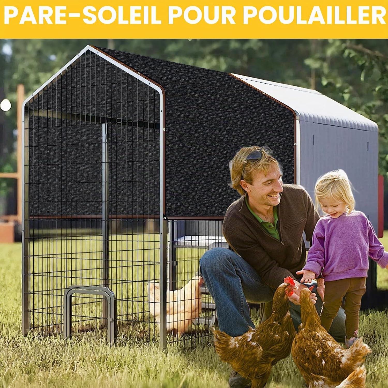 Thumbnail 1 de Filet d'ombrage avec œillets - Beige, 3 x 4 m, 90% d'ombrage, résistant UV