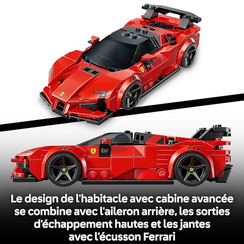 Detalle de LEGO Speed Champions – Voiture de Course Ferrari SF90 XX Stradale (77254) avec Minifigurine Pilote