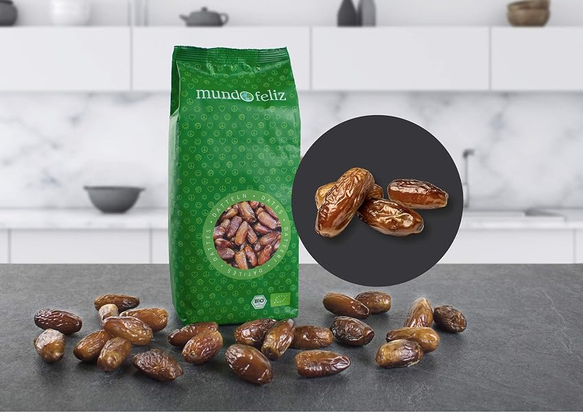 Detalle 2 de Mundo Feliz Dátiles Ecológicos Sin Hueso 2x500g 🍈