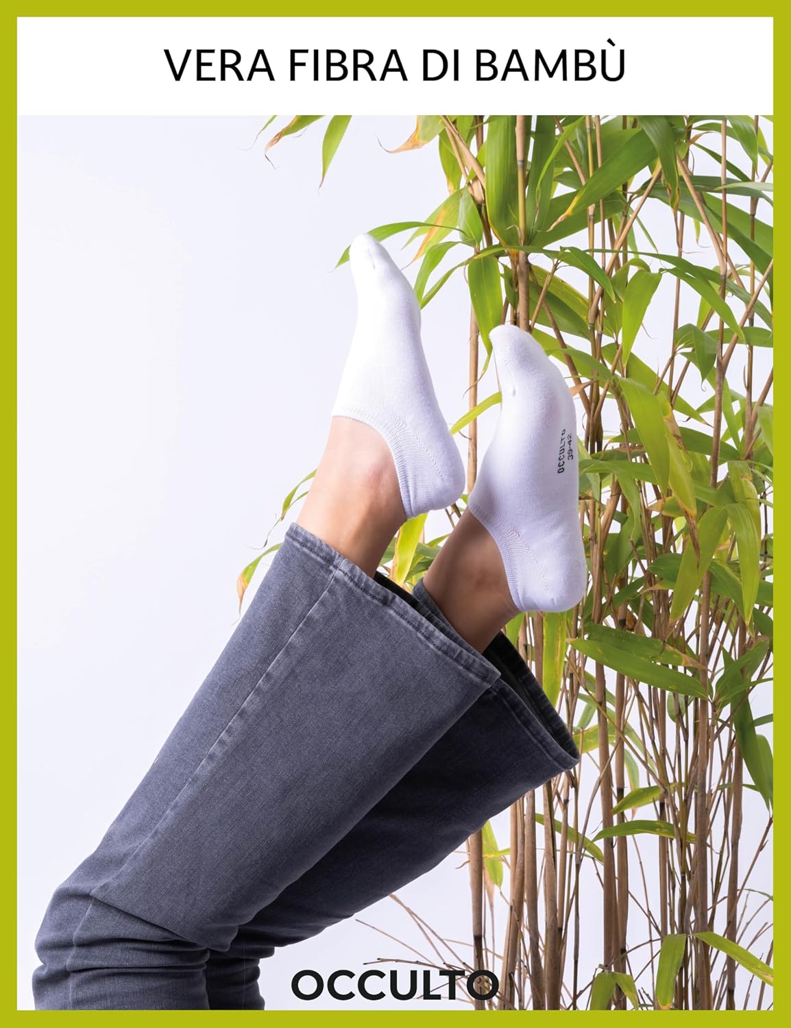 Detalle de Occulto Solana: salvapiedi invisibili in bamboo uomo & donna, pacco da 10
