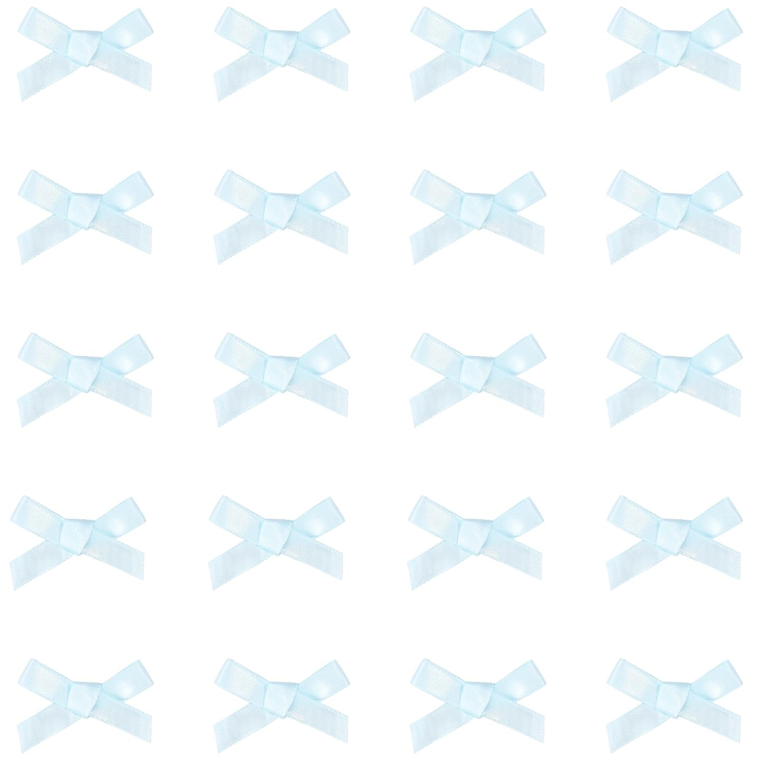 Detalle de CÉLLOT Baby Blue Bow Hair Clips, 20-Piece Set
