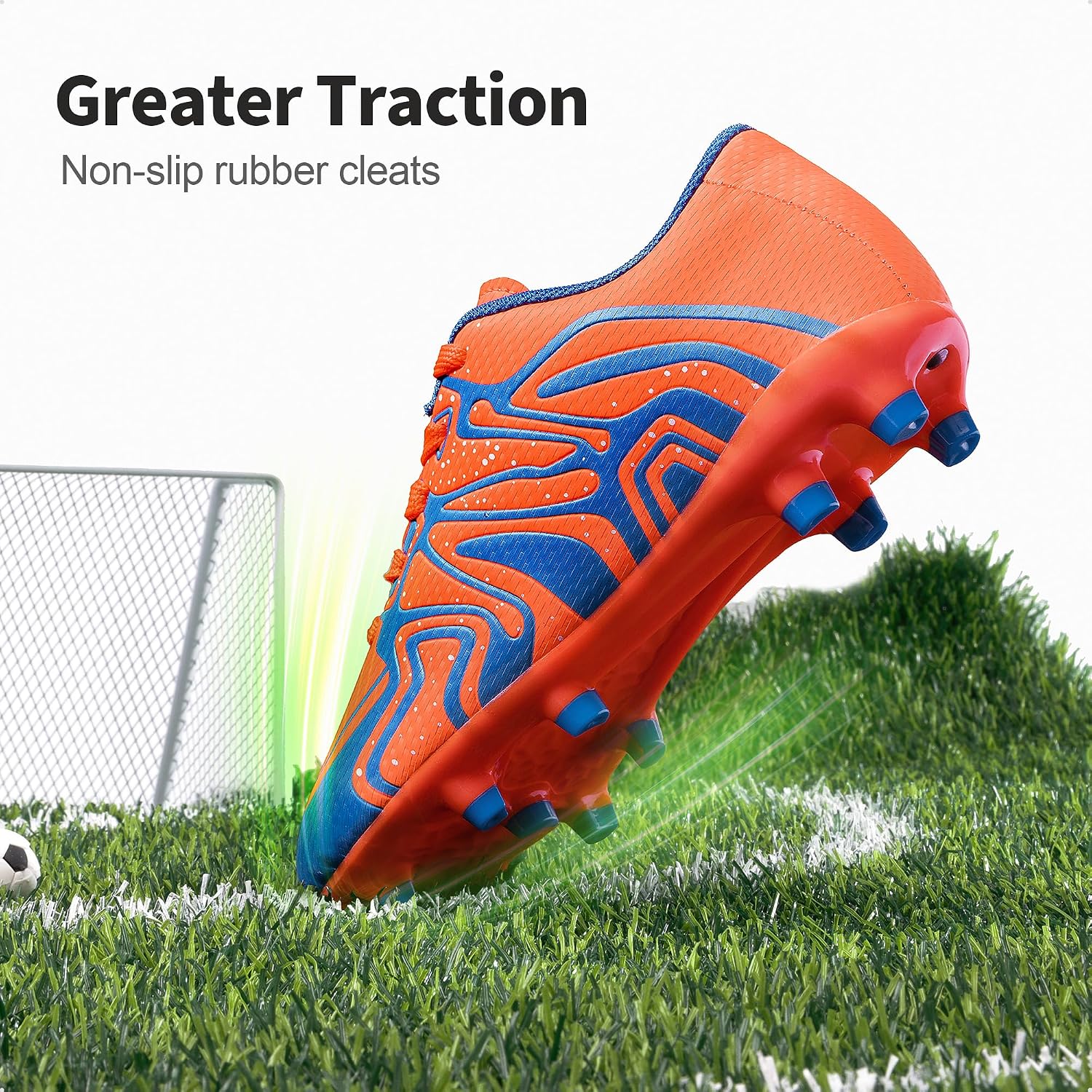 Detalle 2 de DREAM PAIRS Youth Firm Ground Soccer Cleats for Boys & Girls (Outdoor Training & Football Shoes)