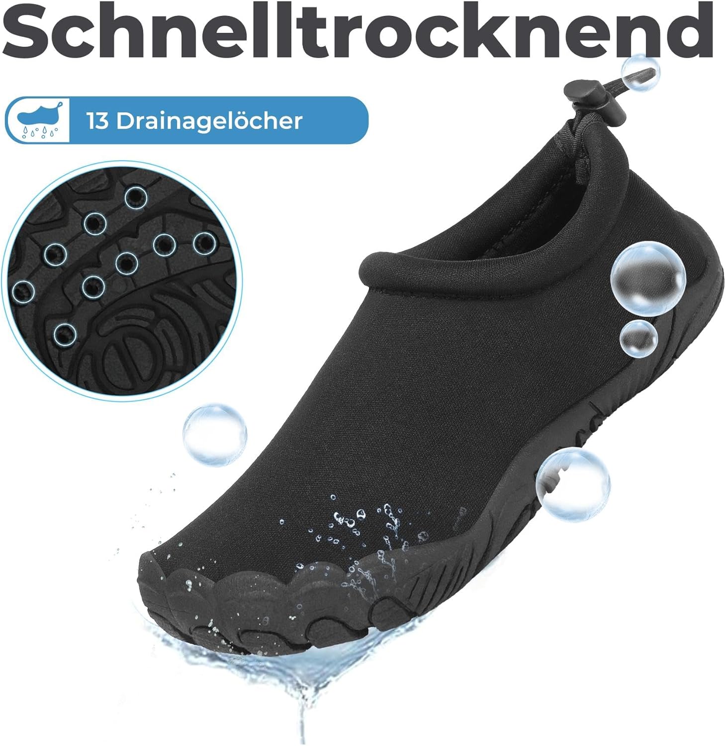 Thumbnail 2 de Mishansha Kinder Badeschuhe – Schnell Trocknend, Atmungsaktiv und Rutschfest (Gr. 24–35)