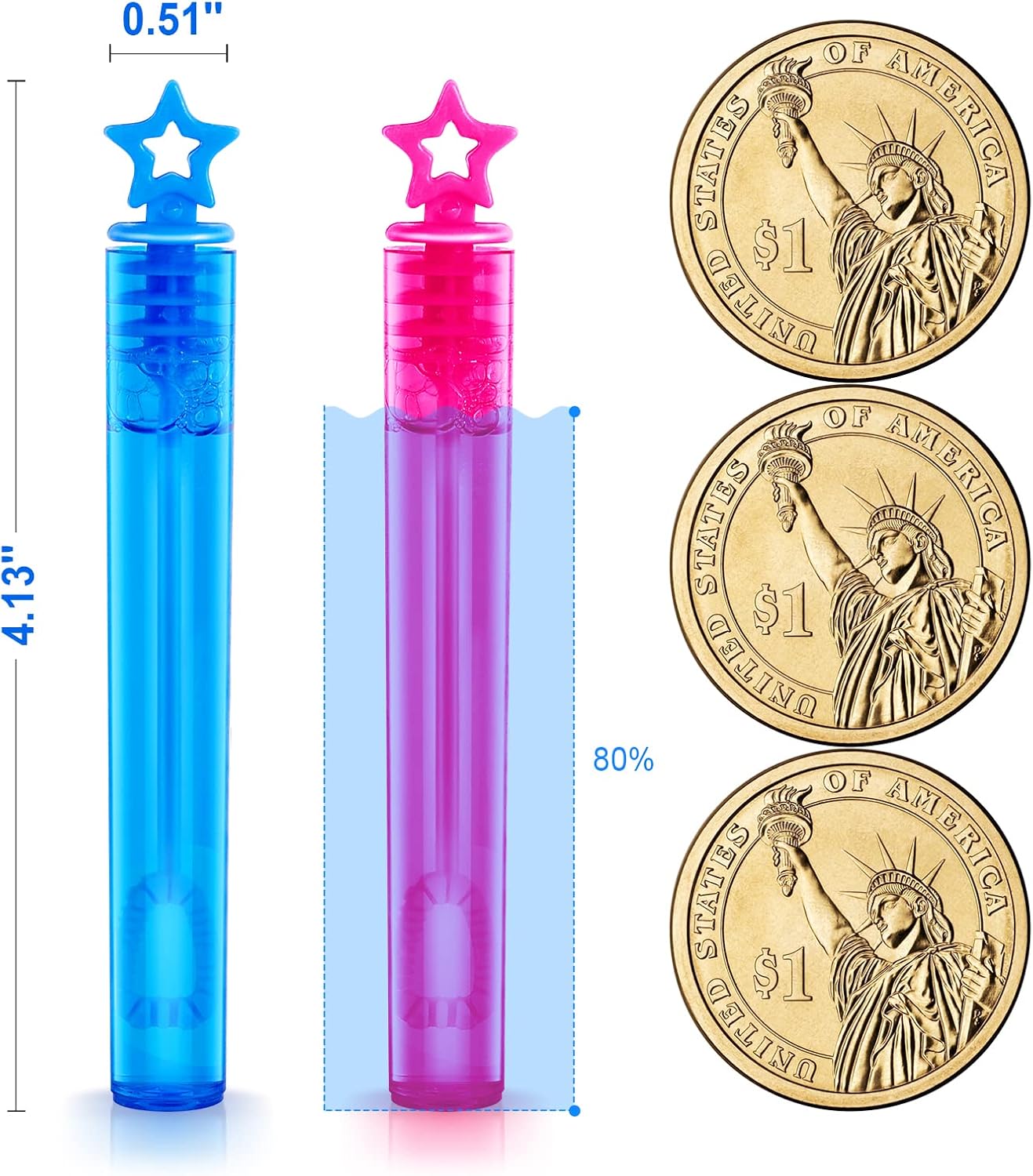 Detalle 2 de SpringFlower 200-Piece Mini Bubble Wands Party Favor Assortment