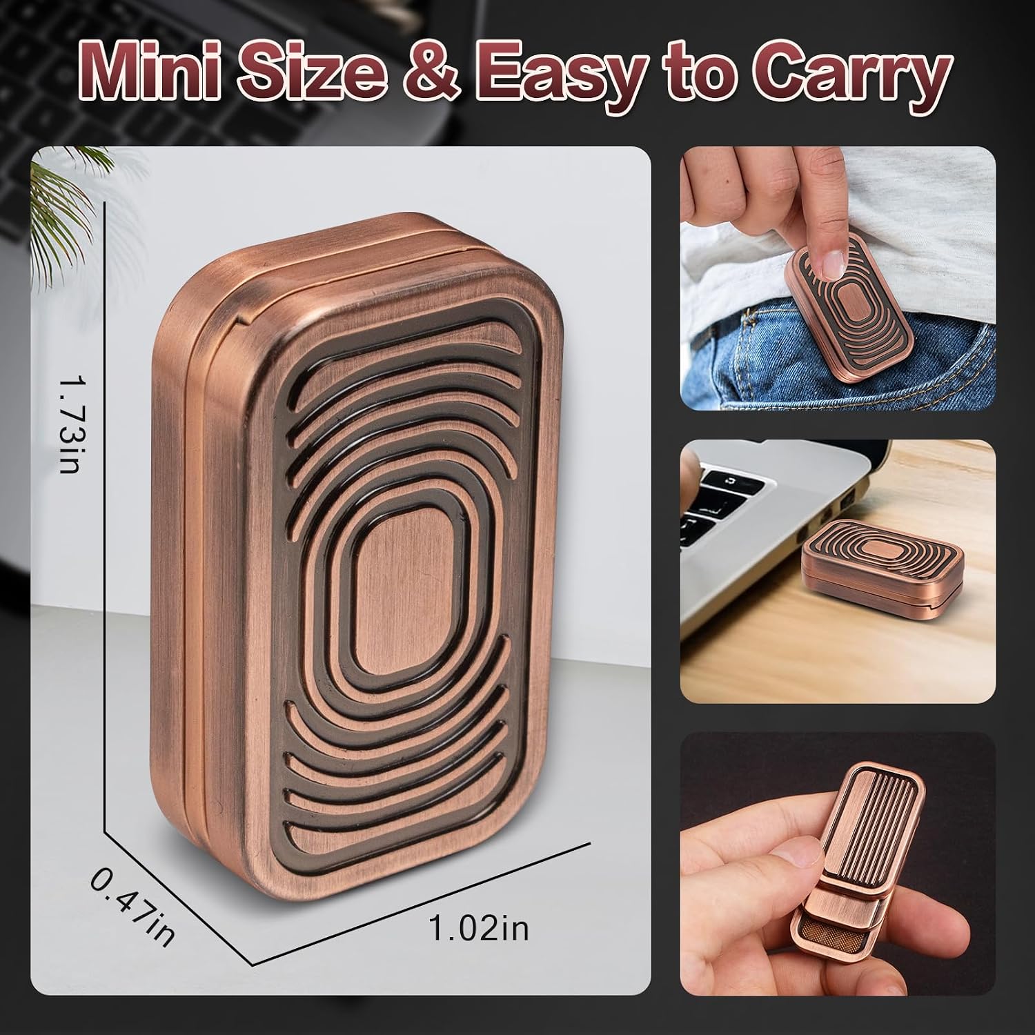 Detalle 2 de D.G.PLAYER Fidget Slider, Rose Gold