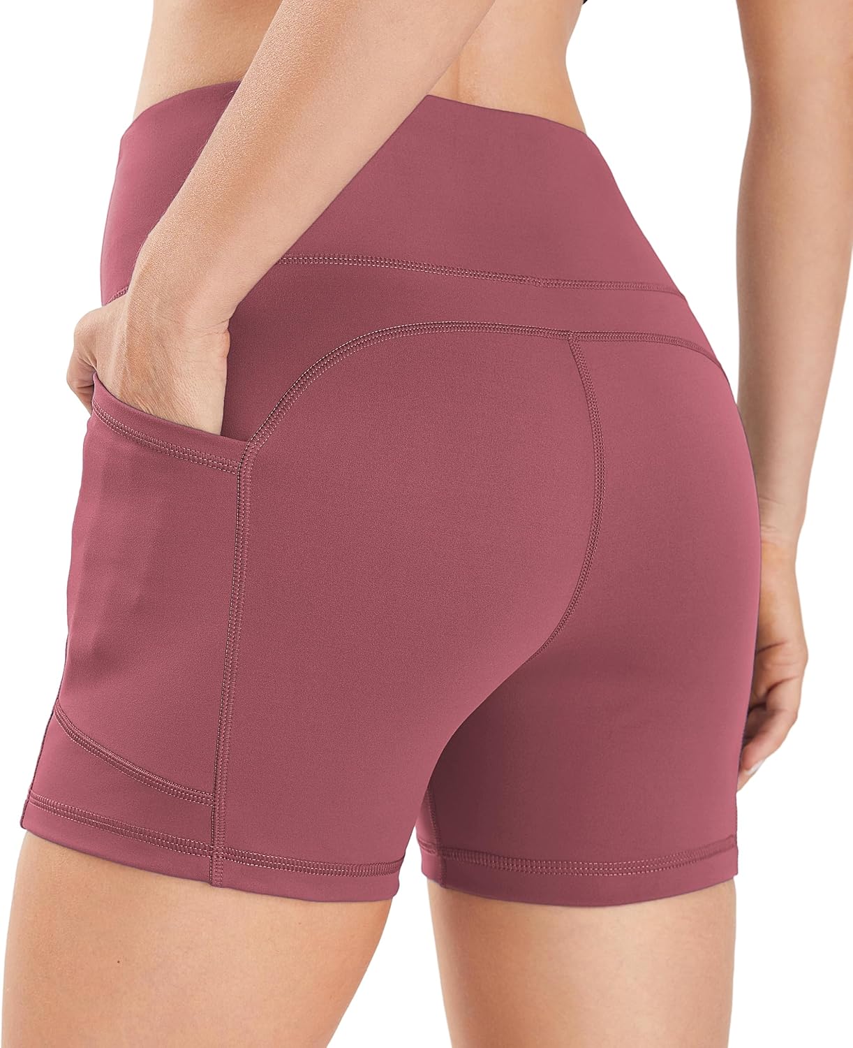 Thumbnail 4 de JOYSPELS Gym Shorts for Women with Pockets: High Waist Activewear for Cycling, Running and Yoga