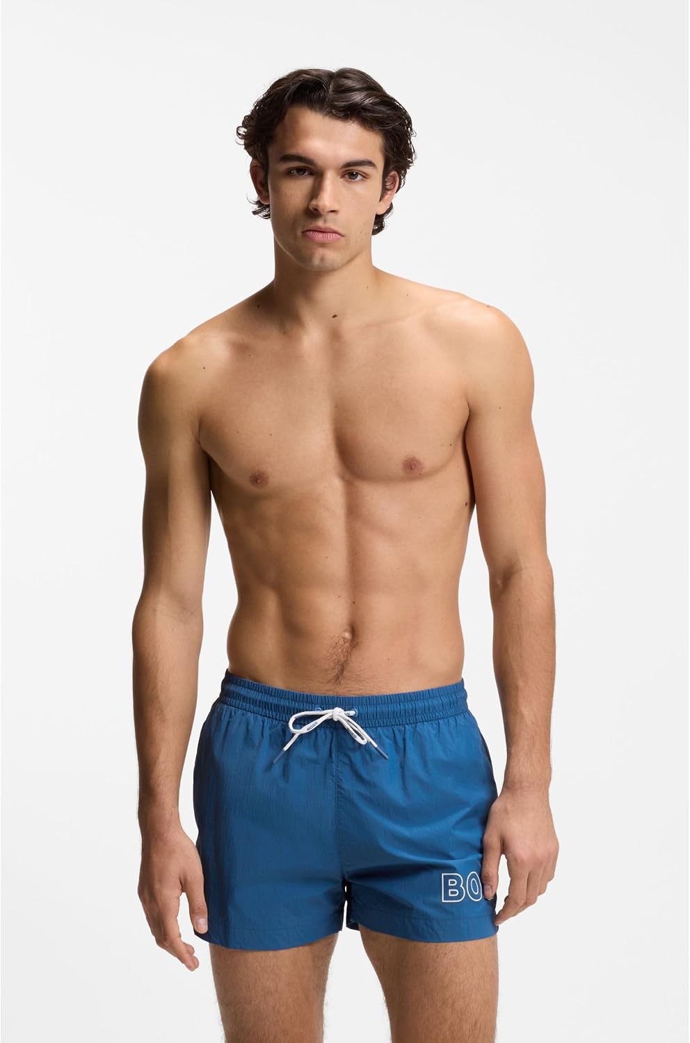 Detalle 2 de Boss Uomo Costume da Bagno Short Poliammide 50469280 — stile sobrio e comfort nella stagione estiva
