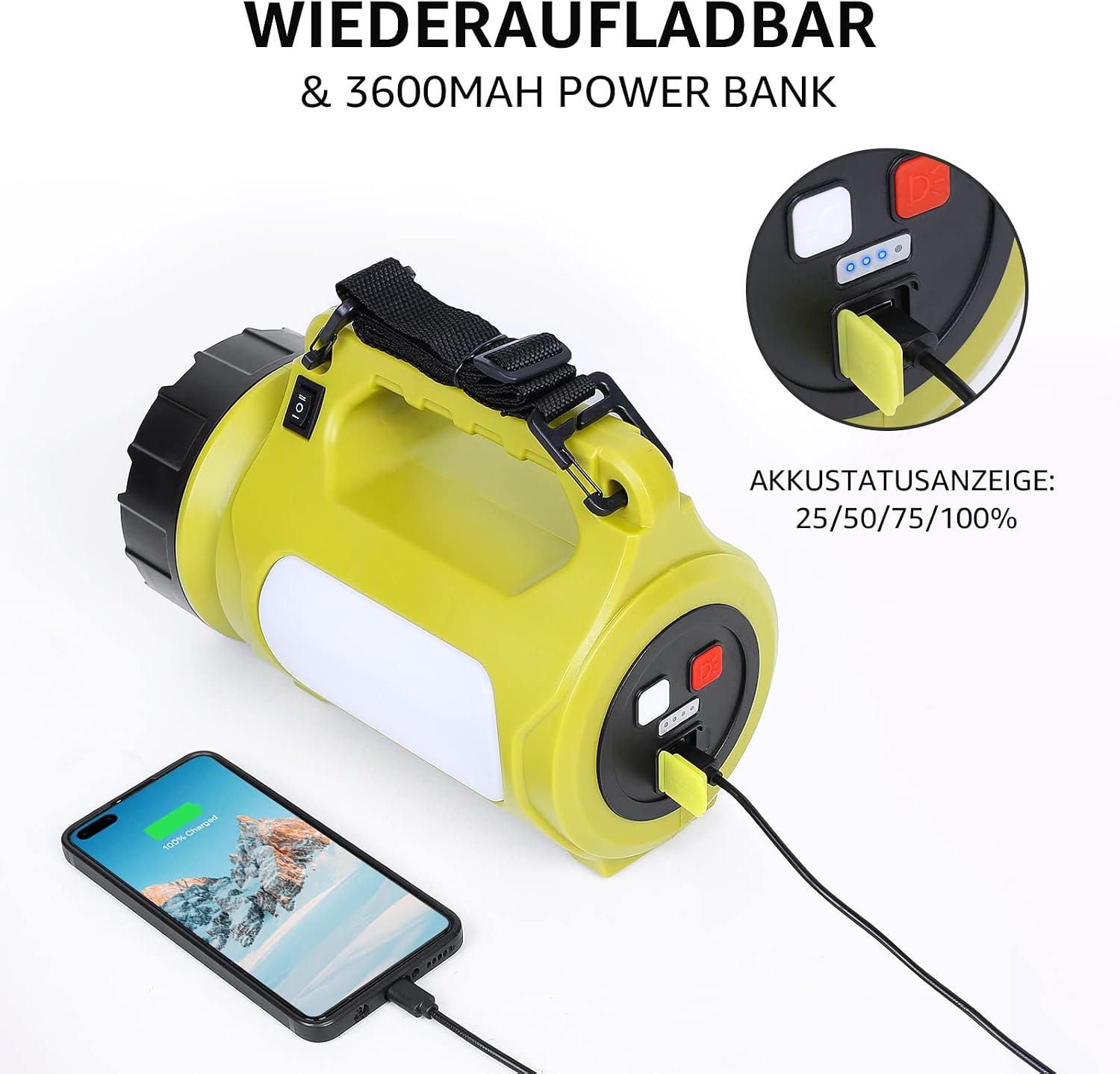 Detalle 2 de LE LED Handscheinwerfer 1000 Lumen