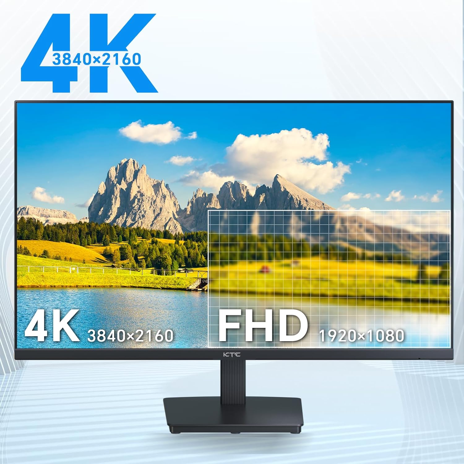 Thumbnail 1 de KTC 27 Inch 4K UHD IPS Monitor (H27P27) with HDR400, DCI-P3 95% and 1.07B Colors