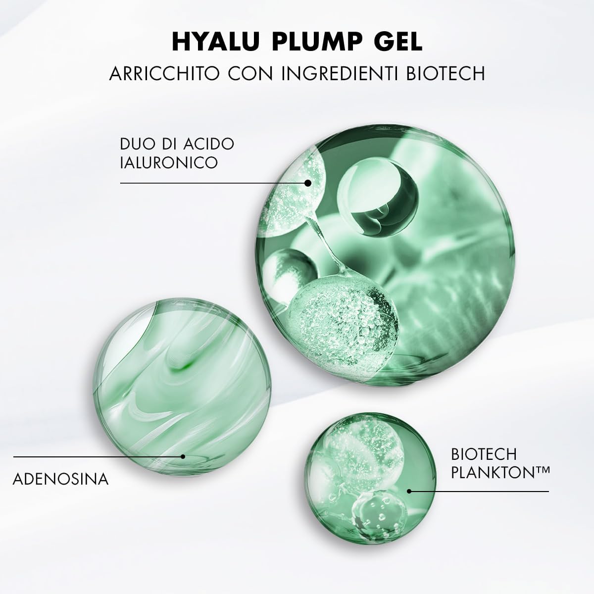 Detalle de BIOTHERM Aquasource Hyalu Plump Gel – trattamento viso in gel con acido ialuronico e plankton, 50 ml