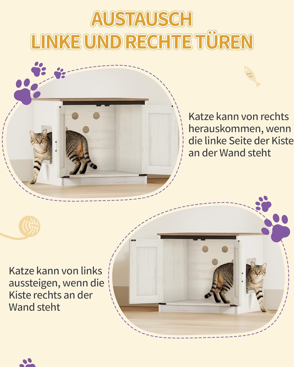 Thumbnail 6 de Hzuaneri Kratzbaum CB89014WT 173 cm 🐱