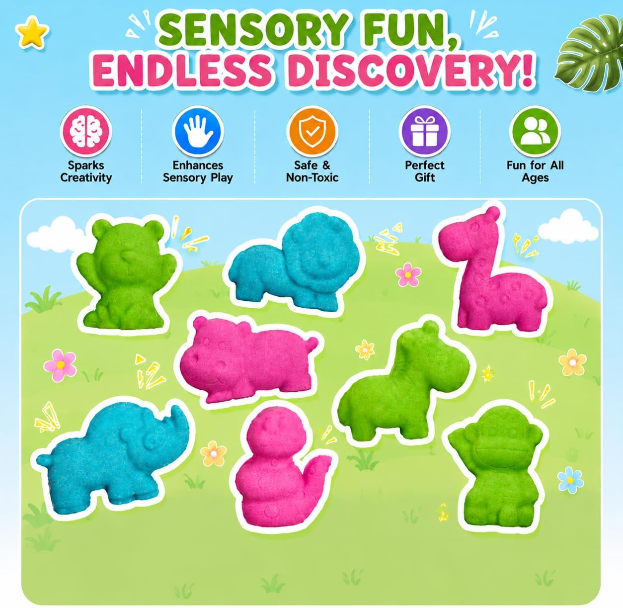 Detalle de AGENTLAN Dino & Ocean Sensory Sandbox Play Set