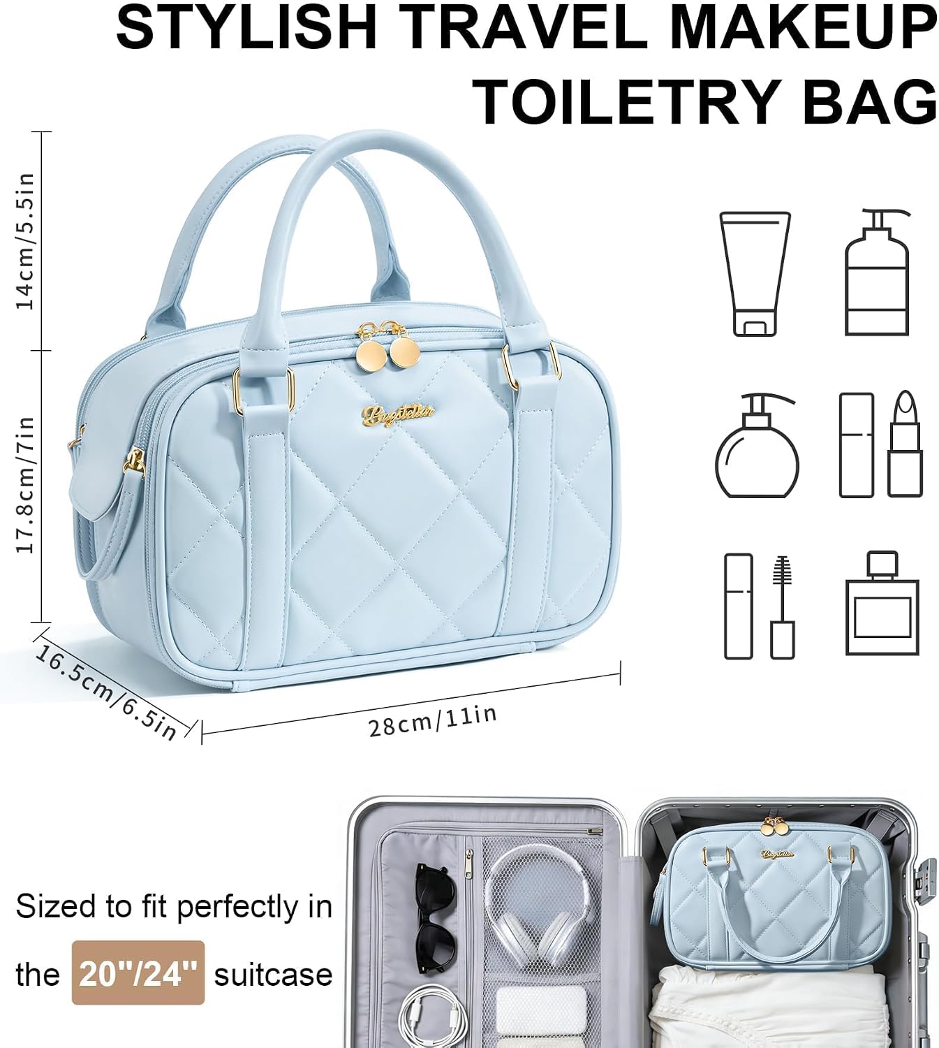 Thumbnail 1 de Bagstellar Travel Makeup Bag Large Capacity
