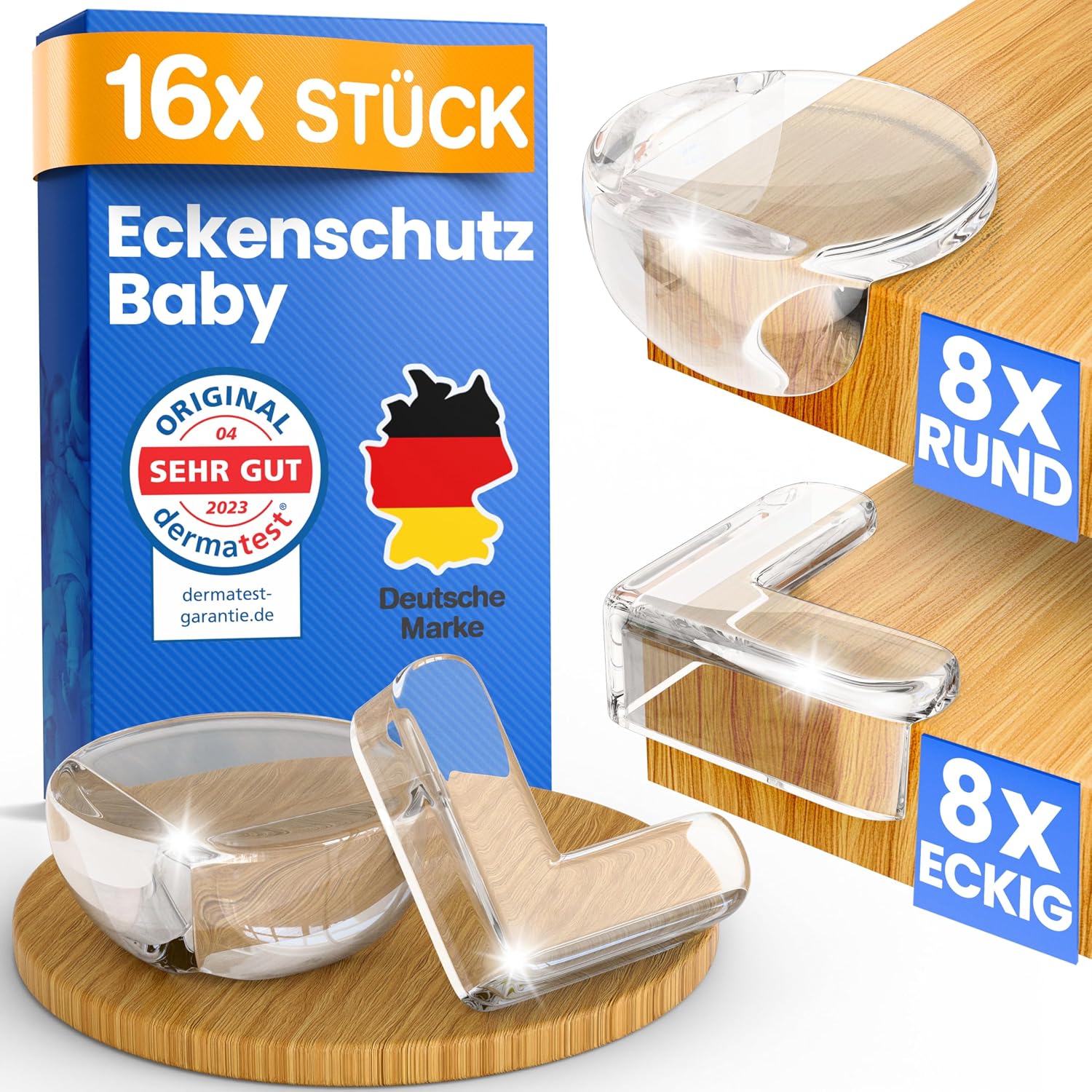 ADLERSFELD Eckenschutz Baby 16x Transparent
