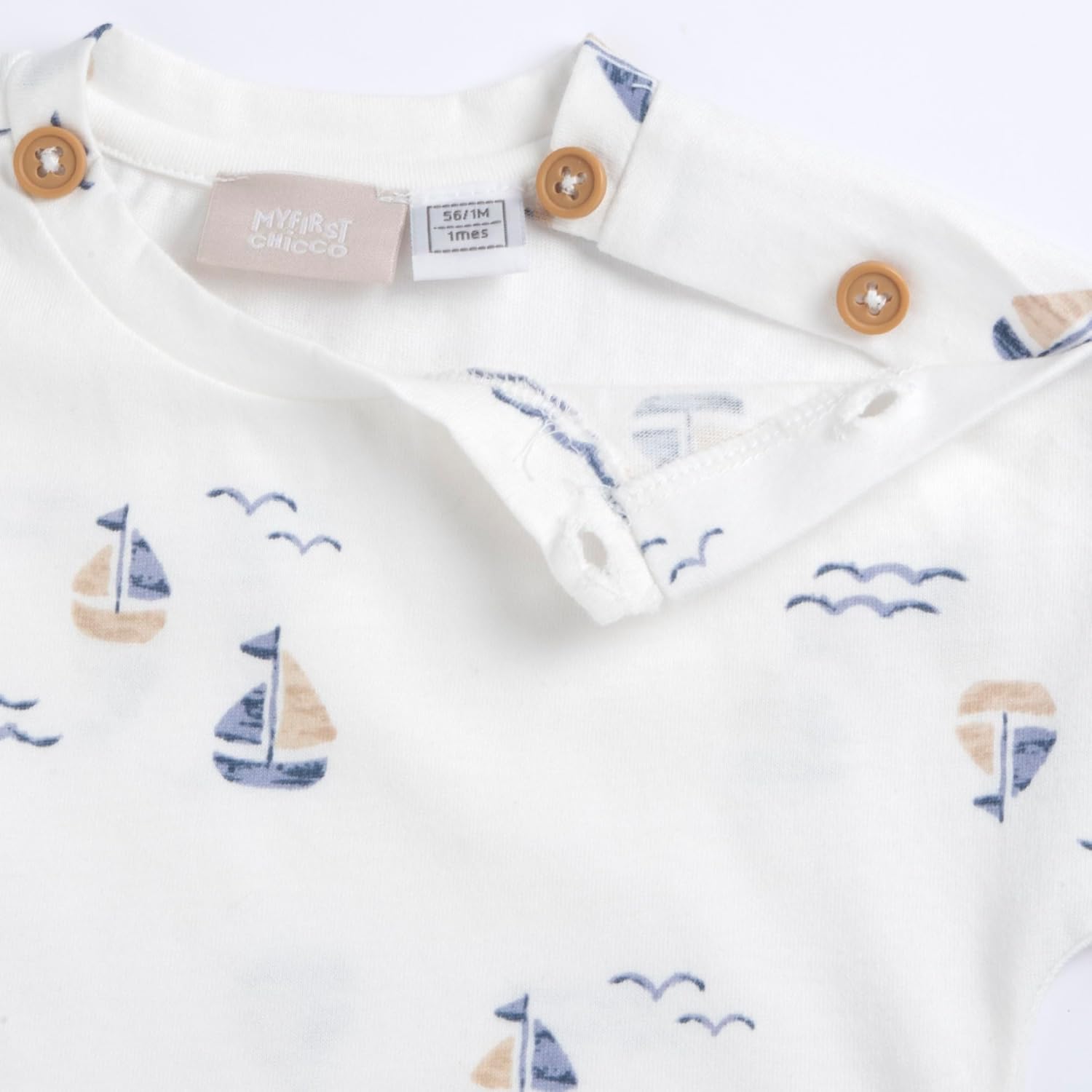 Detalle de Chicco Ensemble 261 Enrichi Graphismes À la Mode – T-shirt et Shorts Bébé garçon (lot de 1)