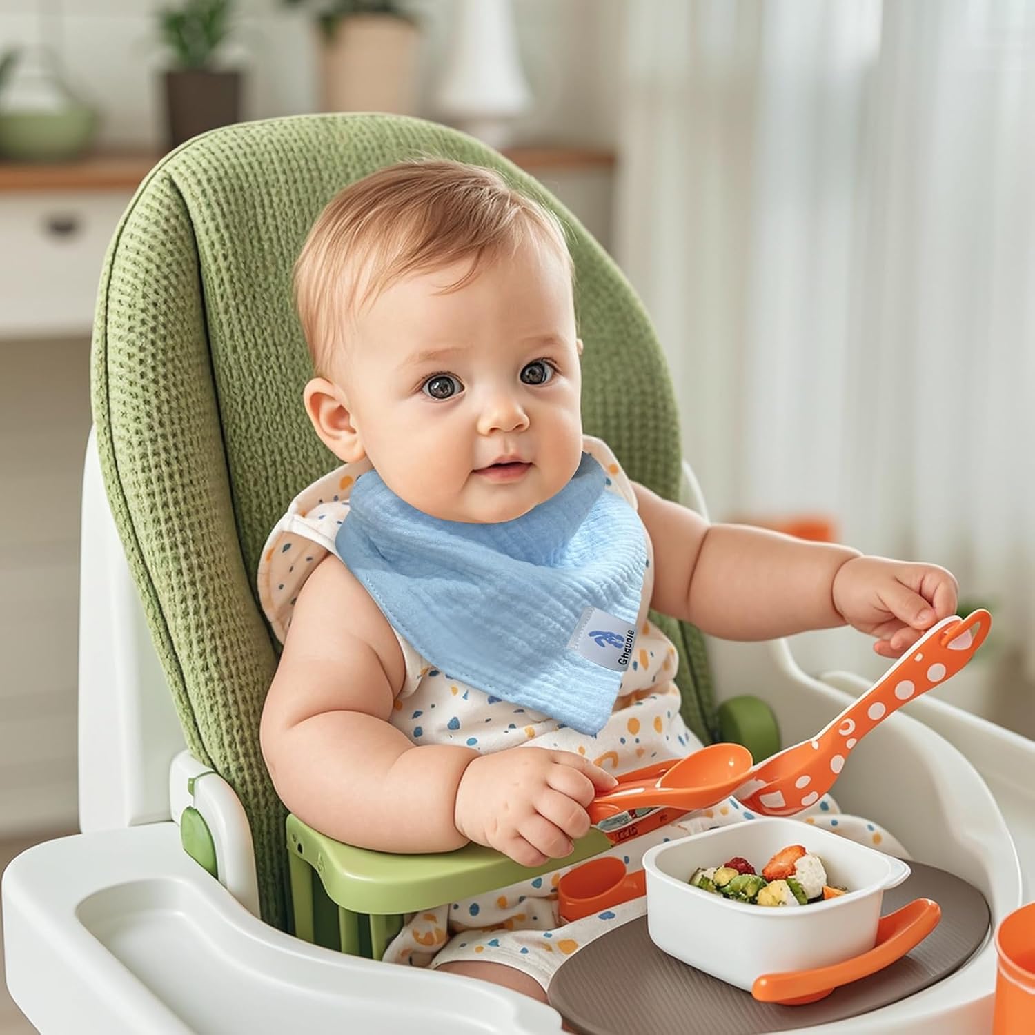 Detalle 2 de Ghguole Lätzchen 12er Pack für Babys
