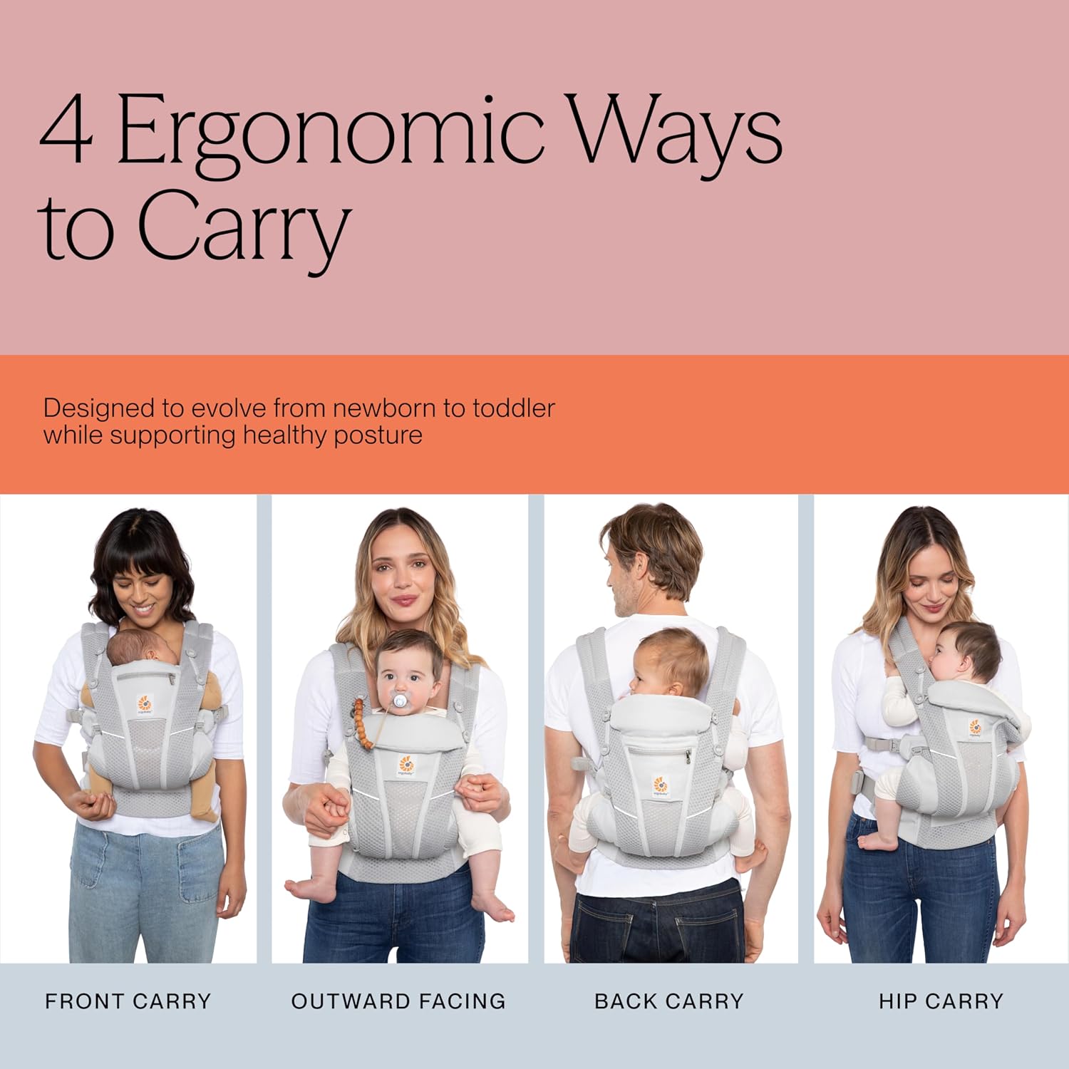 Thumbnail 4 de Ergobaby Omni Breeze Baby Carrier: Breathable, Ergonomic Comfort from Newborn to Toddler