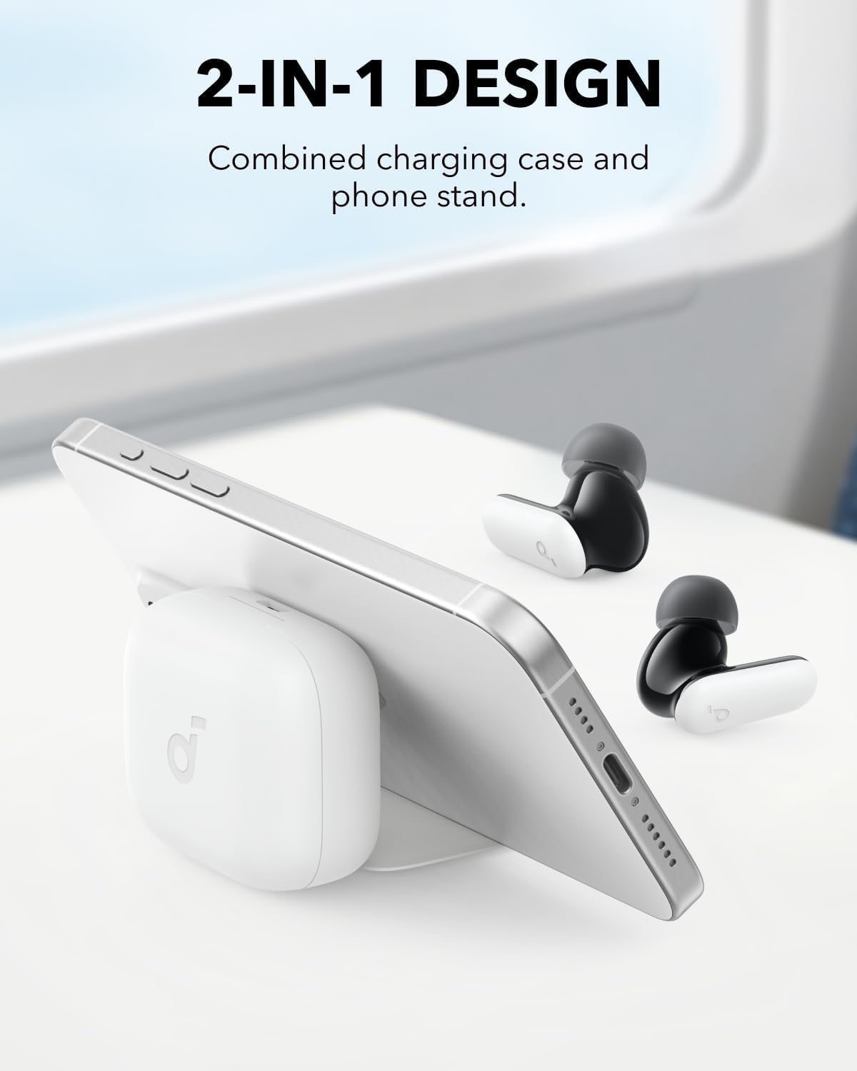 Detalle 2 de Soundcore P30i A3959 wireless earbuds with adaptive ANC and 2-in-1 case