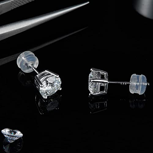 Thumbnail 5 de Moissanite Stud Earrings Sterling Silver 925 for Women