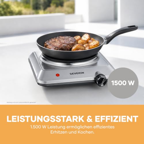 Thumbnail 6 de SEVERIN Single-Kochplatte – kompakte Edelstahl-Campingkochplatte, 1.500 W
